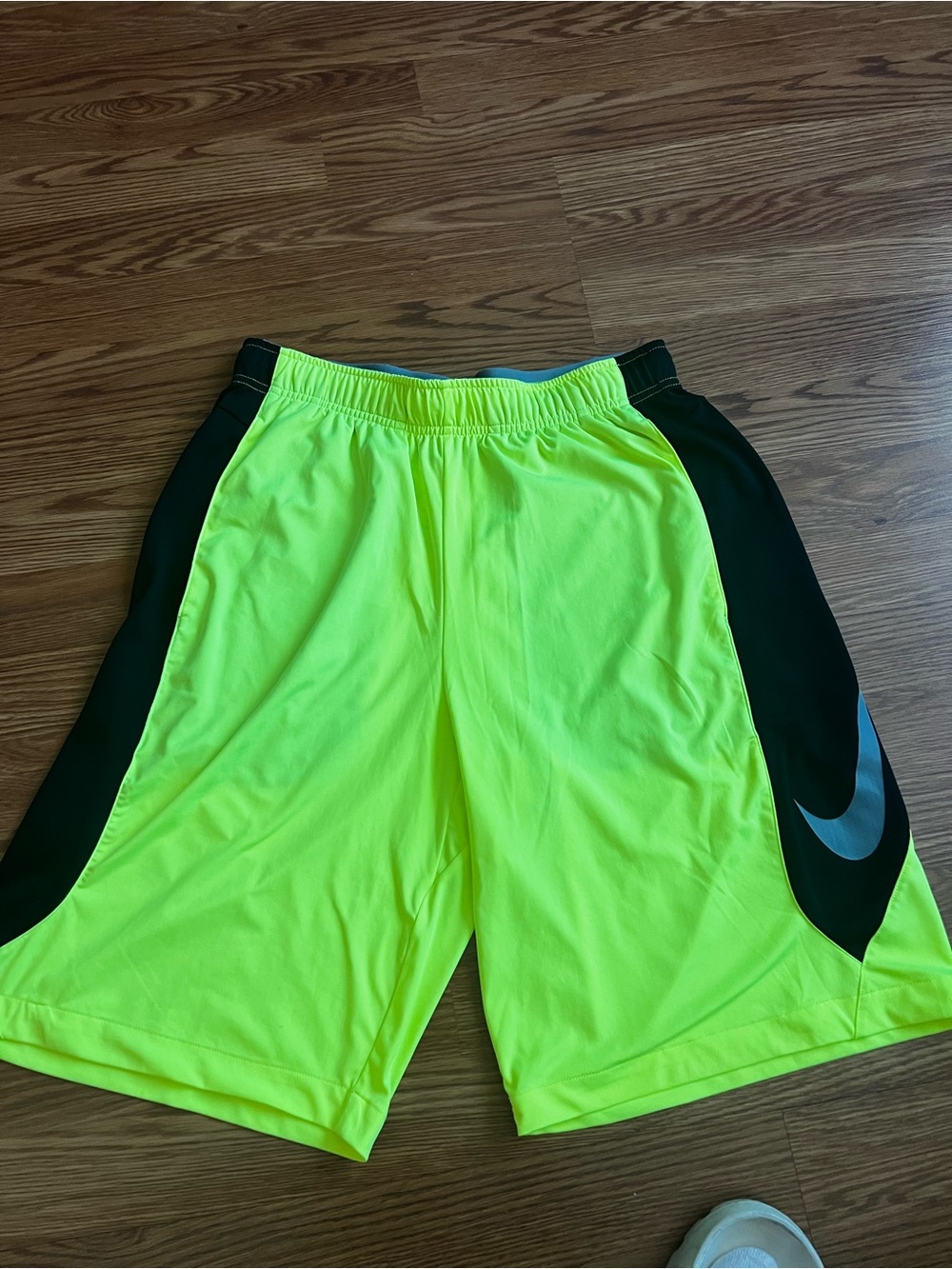 Nike Pro Training Dri-Fit Neon Yellow/Black Athletic Basketball Shorts